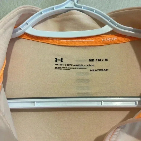 Under Armour Fitted Long Sleeve Half Zipper Running Top - Picture 4 of 5